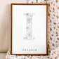 Birth Flower Letter Poster October
