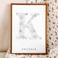 Birth Flower Letter Poster October