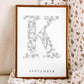 Birth Flower Letter Poster September