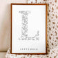 Birth Flower Letter Poster September